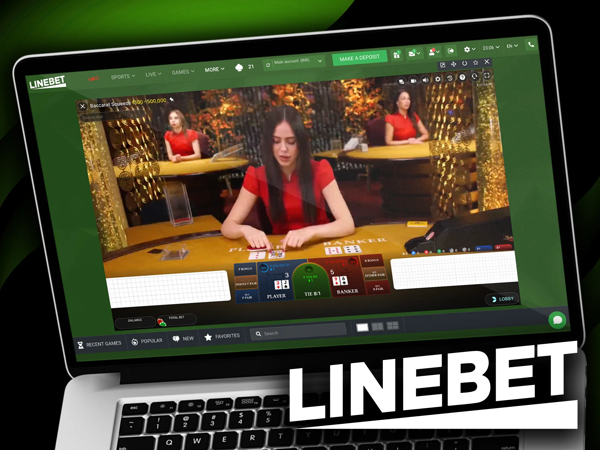 Experience the Excitement of Baccarat Squeeze at Linebet.